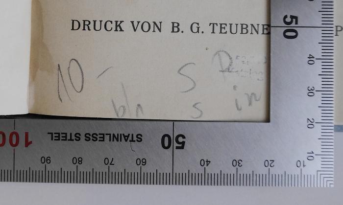 10- [vermutlich Preisangabe]
6/1 S R S in