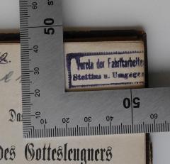 Verein der Fabrikarbeiter Stettins u. Umgegend