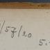 -, Von Hand: Nummer, Preis; '61/57/20  5,-'