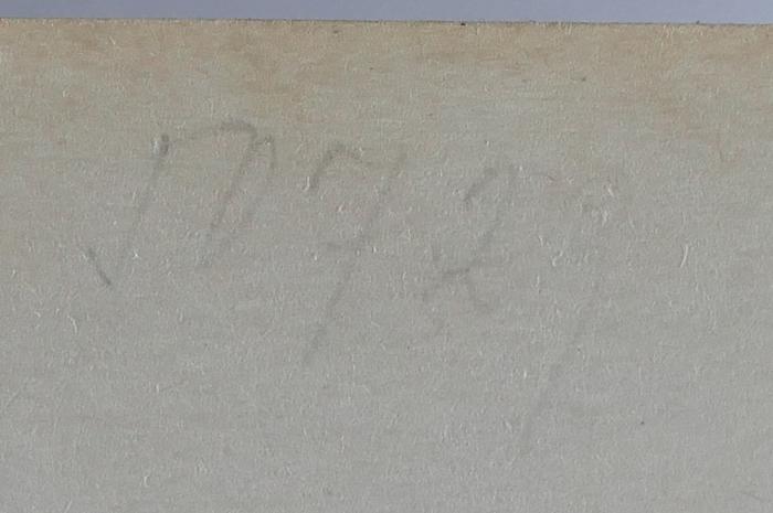 - (Chewra Kadischa Prag;Ältestenrat der Juden in Prag;Jüdisches Zentralmuseum in Prag), Von Hand: Inventar-/ Zugangsnummer; '50729'. 