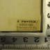 - (Poster, J.), Etikett: Berufsangabe/Titel/Branche, Buchbinder, Name, Ortsangabe; 'J. Poster
Boekbinder,
Prinsengracht 809'. 