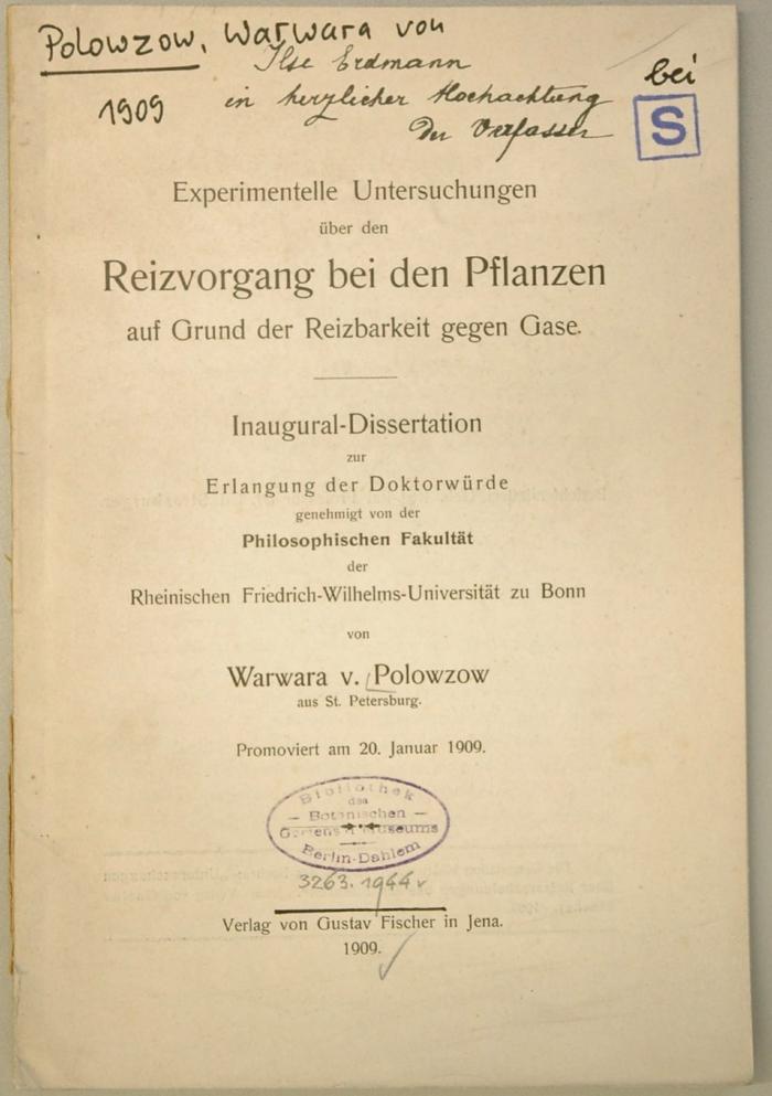 Titelblatt/Einband