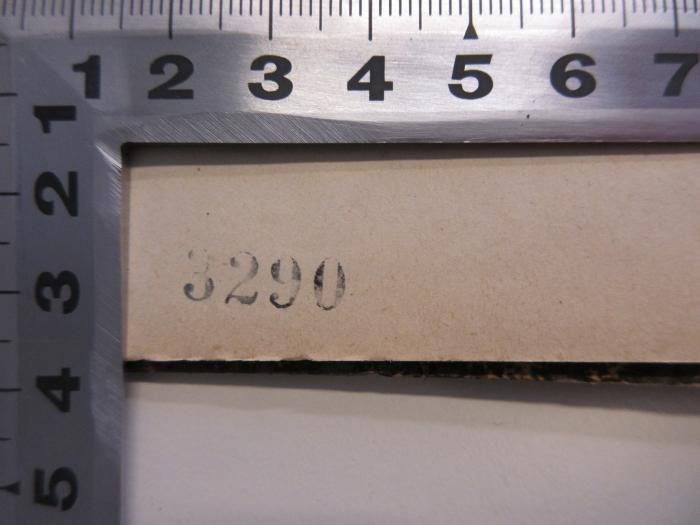 -, Stempel: Nummer; '3290'