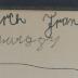 - (Hirsch, Ernst), Von Hand: Exlibris, Name; 'Ernst Hirch Franfurt. amein. 
Rederberchweg 87'. 
