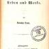 5/1041 : Shakespeare`s Leben und Werke. (1874)