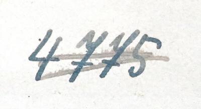 - (NSDAP-Gauarchiv und -museum Südhannover-Braunschweig), Von Hand: Signatur; '4775'. 