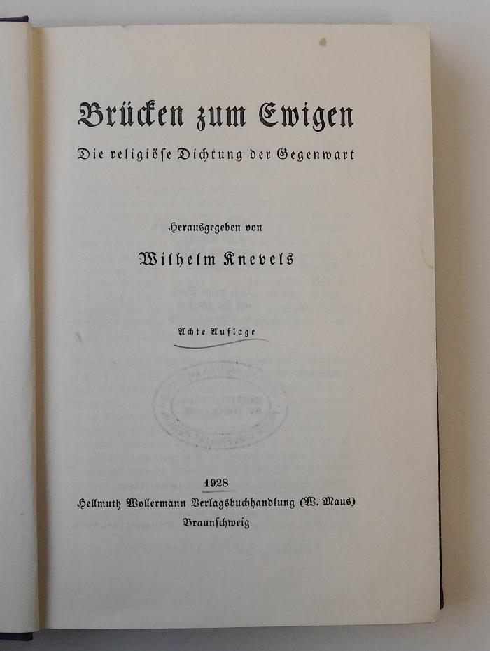 GM 1990 K68(8) : Brücken zum Ewigen (1928)