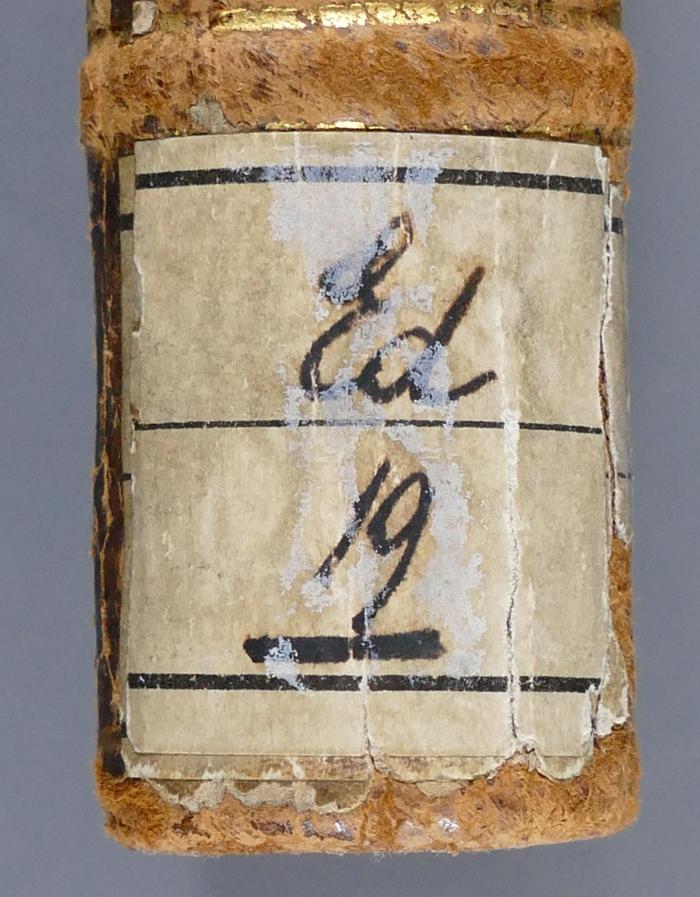 -, Etikett: Signatur; 'Ed 19'