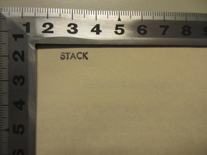 -, Stempel: Name; 'STACK' (Prototyp)
