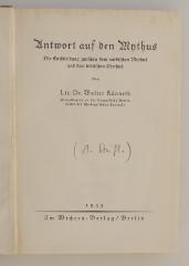 BP 5100 K95 : Antwort auf den Mythus (1935)