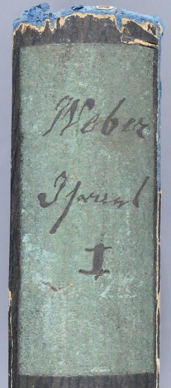 -, Etikett: ; 'Weber Israel I'