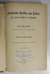 GL 9951 R314 R4-1 und -2 : Friederike Gräfin von Reden, geboren Freiin Riedesel zu Eisenbach. Ein Lebensbild nach Briefen und Tagebüchern. (1888)