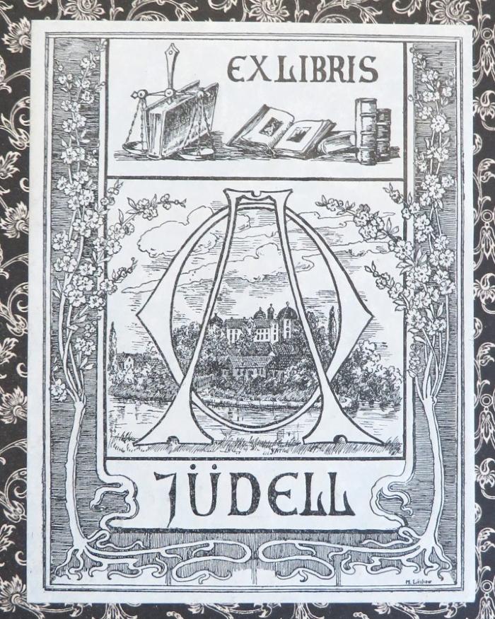 - (Jüdell, [...]), Etikett: Exlibris, Name; 'EX LIBRIS AO JÜDELL'. 