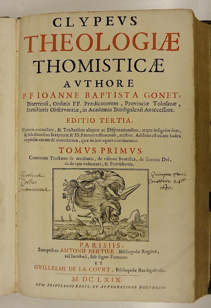 Rara M 621, 622, 624, 625 : Clypevs Theologiæ Thomisticæ. Tomus 1, 2, 4, 5 (1669)