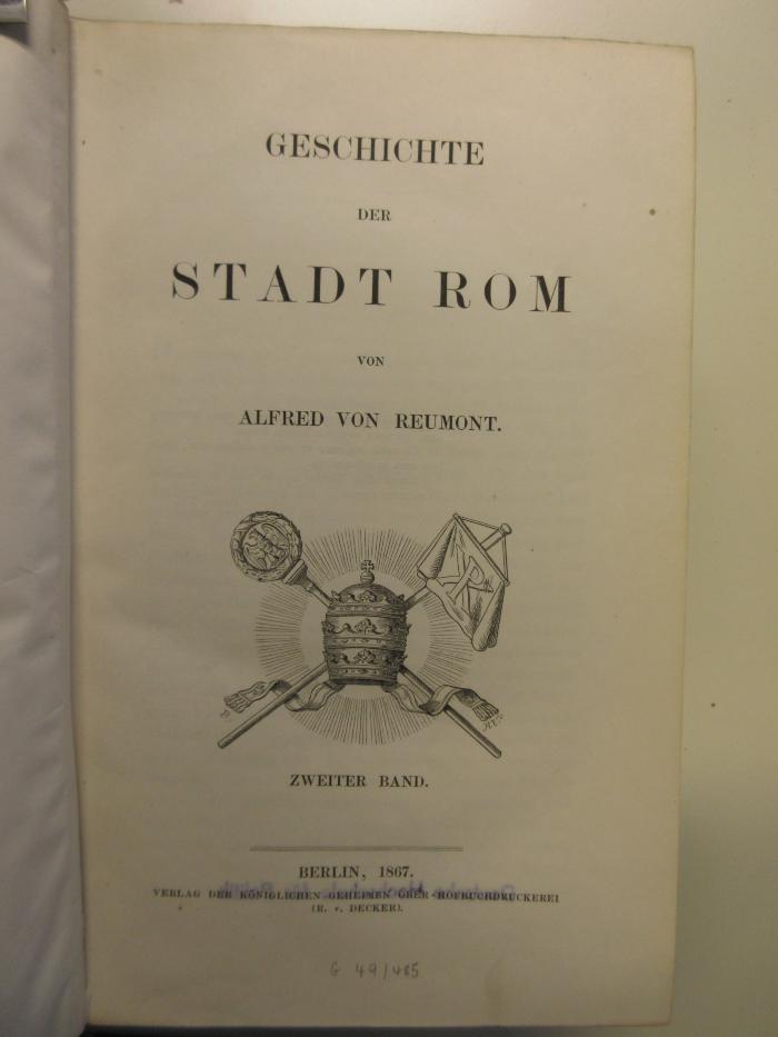 Gf 627-2 : Das moderne Rom (1867)