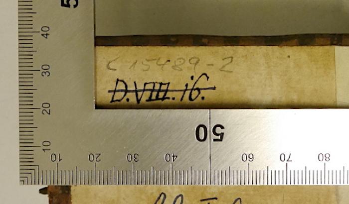 Rara M 584-589 : Summa theologiae scotisticae
 (1719-1720);-, Von Hand: Signatur; 'D.VIII.i6. [in Band 2] [und D.VIII.i7 in Band 3]'