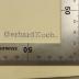 - (Koch, Gerhard), Stempel: Name; 'Gerhard Koch.'.  (Prototyp)