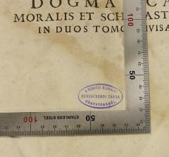 - (Franziskanerkirche Budapest), Stempel: Name, Berufsangabe/Titel/Branche, Ortsangabe; 'A Budapest-Belvarosi Ferencrendi Zárda Könyvtárábol'.  (Prototyp)