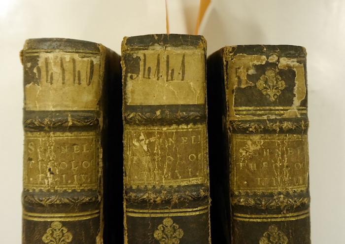 GB M 2026 bis 2028 : Cursus Theologiæ Scholastico-Thomisticæ Abbreviatus. 3 bis 8 (1737);-, Etikett: Nummer; '54140'