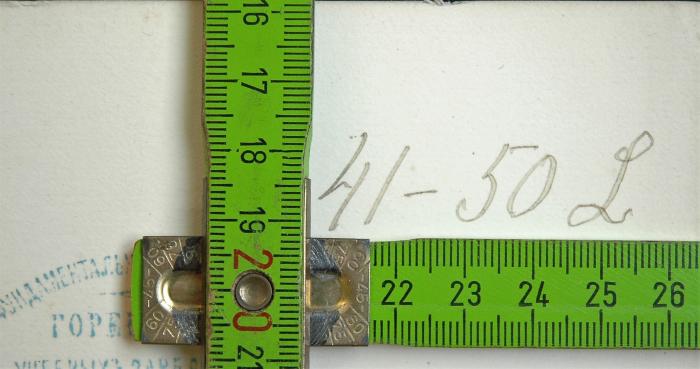 -, Von Hand: ; '41 - 50 L'