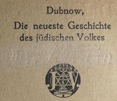 - (Weinstein, Rosa), Von Hand: Exlibris, Name; 'Rosa Weinstein'. 