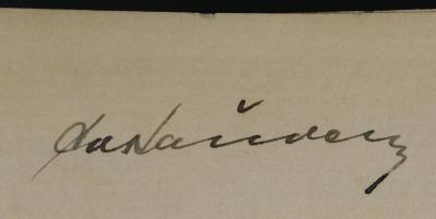 - (Kauders, Eduard), Von Hand: Exlibris, Name; 'Ed. [?] Kauders'. 