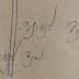 - (Aschkenasi, Alexander;Klein, Elimelech), Von Hand: Notiz, Name; 'M
H[..] J[...]
אלימלך קליין [4X]
אלכסנדר אשכנזי [2X]
'. 