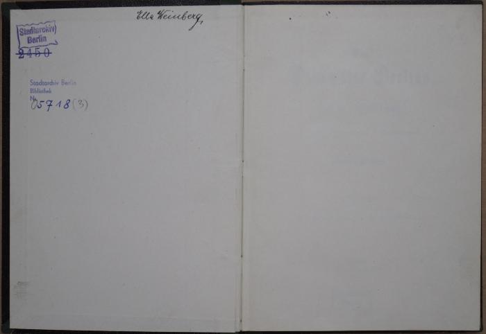 - (Ella Weinberg), Von Hand: Autogramm; 'Ella Weinberg'.  (Prototyp)