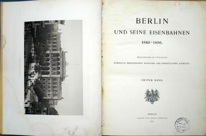 2141 : Berlin und seine Eisenbahnen 1846-1896  (1896)