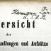 3389 : Übersicht der Schriften, Abhandlungen und Aufsätze : ein Rechenschaftsbericht über eine mehr als 30jährige Tätigkeit auf dem Gebiete vaterländischer Geschichtsforschung, dem Verein für Geschichte der Mark Brandenburg überreicht (1853)