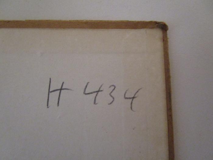  British Clasical Authors with biographical notices (1925);- (unbekannt), Von Hand: Nummer, Signatur; 'H 434'. 