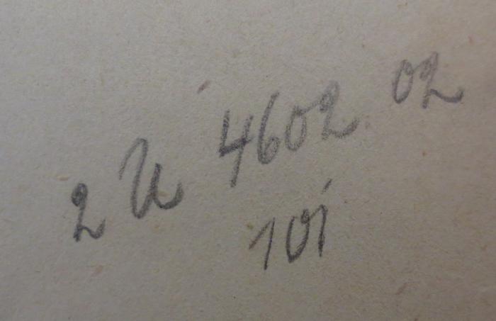  Geschichte der Befestigung von Berlin (1874);- (unbekannt), Von Hand: Nummer; '2 U 4602 02
101'. 