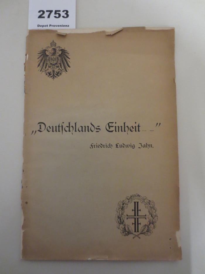  Zur Erinnerung an die Eröffnung des Turnplatzes in der Hasenheide: Friedrich Ludwig Jahn zum Gedächtnis (1911)