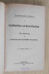 Ba 857-1,1/13 : Gesellschaftliches und Privat-Eigenthum : ein Beitrag zur Erläuterung des sozialistischen Programms (1885)