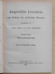 B 709-7 : Ausgewählte Lesestücke zum Studium der politischen Ökonomie. 7, Wirtschaftskrisen (1920)