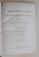 B 709-4&lt;2&gt; : Ausgewählte Lesestücke zum Studium der politischen Ökonomie. 4, Wert und Preis. 1. Abteilung  (1920)