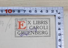 Exlibris Caroli Gruenberg