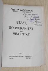 Bg 201 : Staat, Souveränität und Minorität (1927)