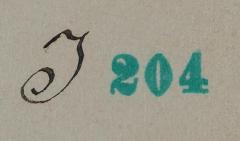 - (Lese- und Redehalle jüdischer Hochschüler in Prag), Von Hand: Signatur; 'J 204'. 