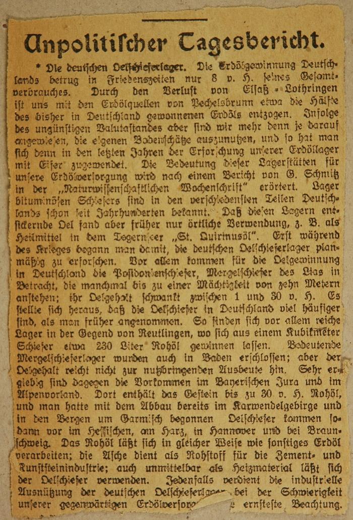 Papier (Zeitungsartiekel)