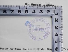 - (Generalkommission der Gewerkschaften Deutschlands Bibliothek), Stempel: Name, Berufsangabe/Titel/Branche; 'Generalkommission der Gewerkschaften Deutschlands Bibliothek'.  (Prototyp)