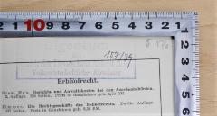- (Bank der Arbeiter, Angestellten und Beamten, A.-G., Volkswirtschaftliche Abteilung), Stempel: Name, Berufsangabe/Titel/Branche, Nummer; 'Eigentum der Bank der Arbeiter, Angestellten und Beamten, A.G., Volkswirtschaftliche Abteilung 157/39'. 