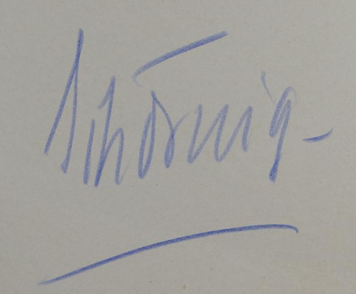 - (unbekannt), Von Hand: Name; '[...]hörnig.'. 