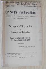 L 17 : Die deutsche Kleinstadtzeitung unter besonderer Beruecksichtigung thueringischer Verhaeltnisse (04. März 1922)