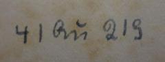 - (Deutsches Auslandswissenschaftliches Institut (Berlin)), Von Hand: Signatur; '[YY .. ###]'.  (Prototyp)