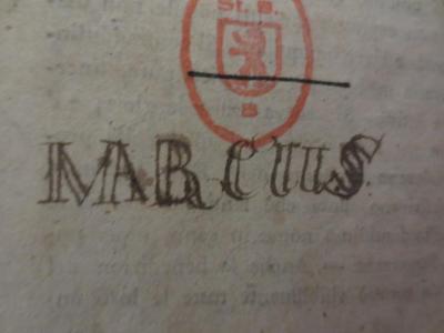  Il Nuovo Robinson : per servir di divertimento, ed istruzione della gioventù (1787);- (Guhrauer, Marcus Beer), Von Hand: Name; 'MARCUS'. 