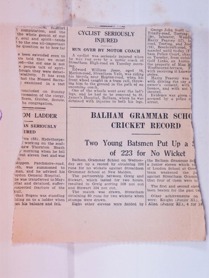 Zeitungsausschnitt