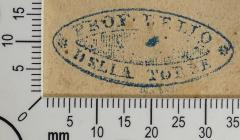 - (della Torre, Lelio), Stempel: Exlibris, Name; 'Prof. Lelio della Torre'.  (Prototyp)