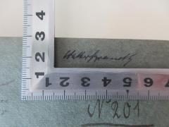 - (Freundt, Walther), Von Hand: Name; 'Walther Freundt'. 