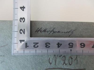 - (Freundt, Walther), Von Hand: Name; 'Walther Freundt'. 